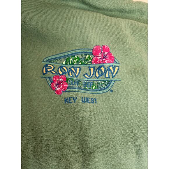 Tropical Vibes – Ron Jon Key West Green Hoodie (M) - Picture 4 of 7